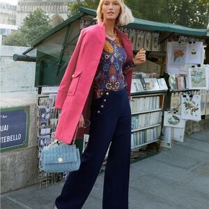 NWT Talbots Elegant Blue Quilted Shoulder Bag